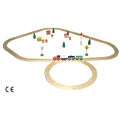 Rail de train à jouet en bois (19PCS) avec certificat En71